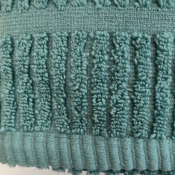 Quick Dry Towel Set Blue/Green Washcloths and Hand Towels 100% Cotton - Picture 6 of 7